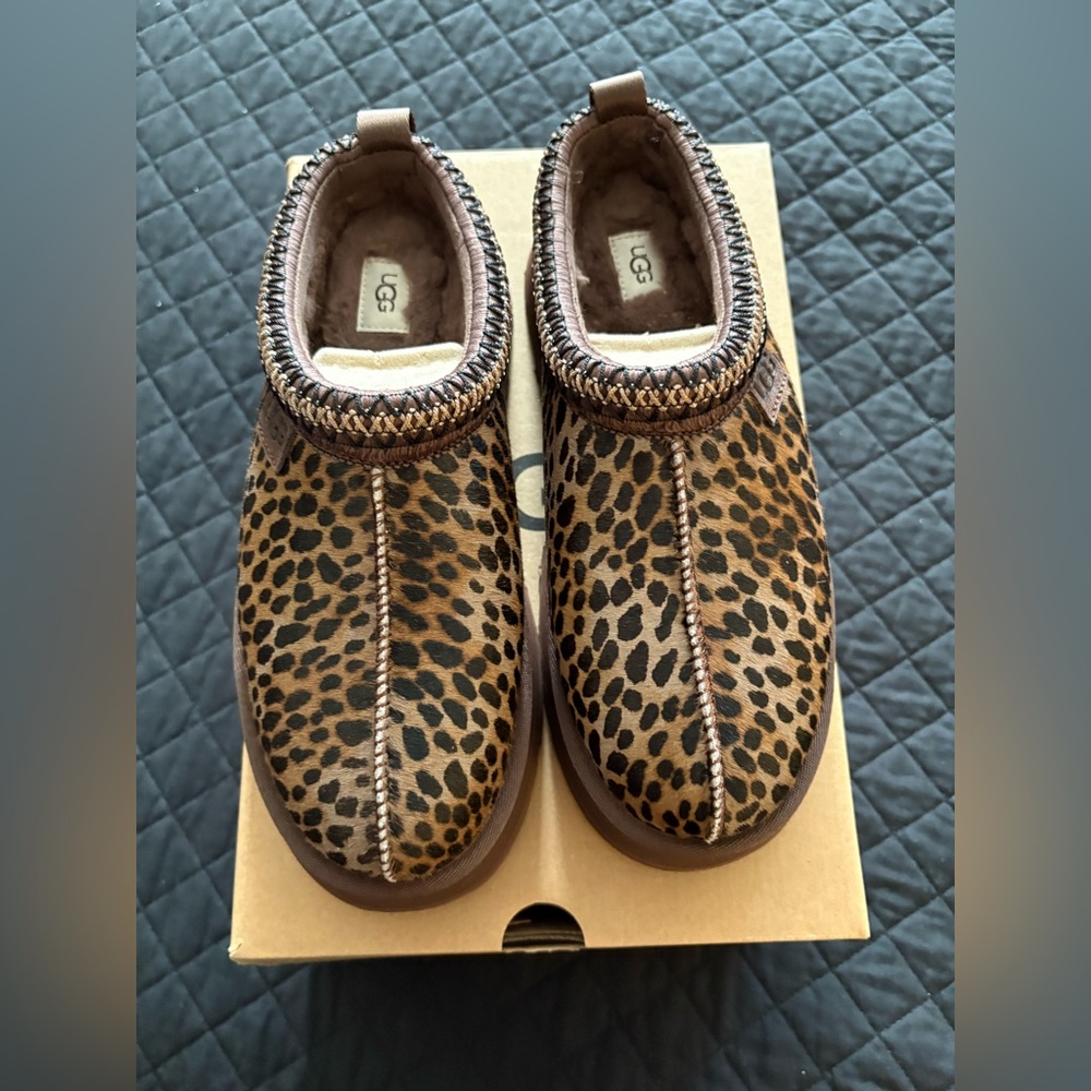 UGG Brown and Tan Cozy Slippers